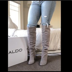 ALDO knee high boots (size W8, Gray)